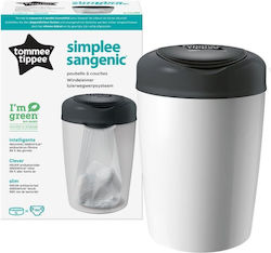 Tommee Tippee Diaper Disposal Bin Sangenic Simplee Gray 1pcs