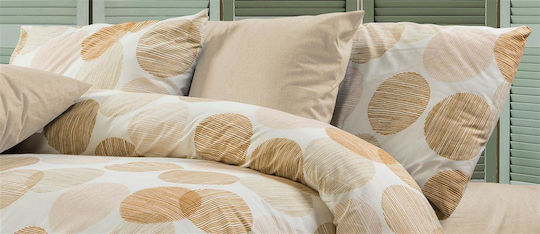 Dimcol Coralia Pillowcase with Envelope Cover 465 Beige 50x70cm.