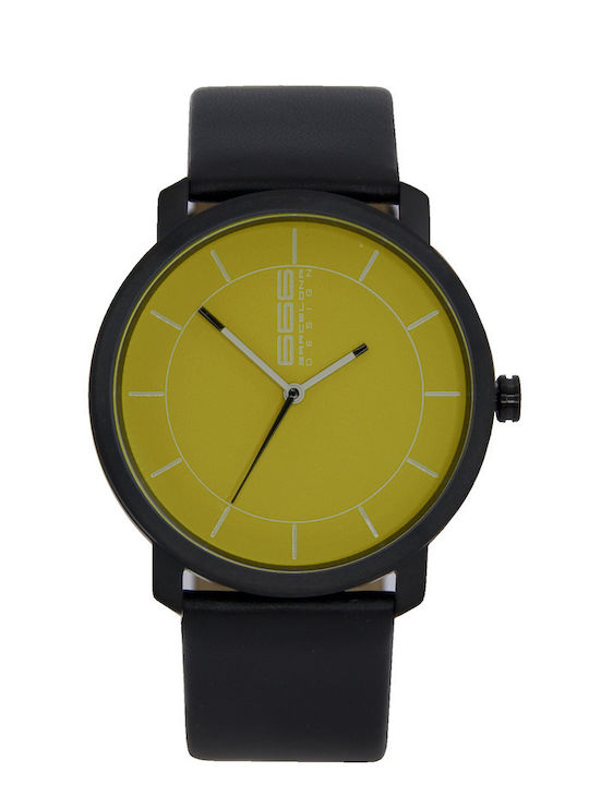 666 Barcelona Watch Battery with Leather Strap