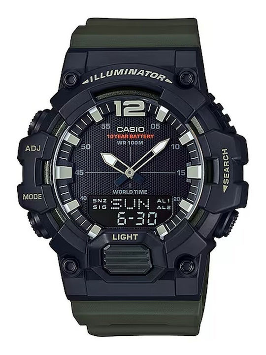 Casio Аналогов/Дигитален Мъжки часовник 49mm На...