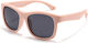 Techsuit Τετράγωνα Βρεφικά Γυαλιά Ηλίου με Polarized Φακό Ροζ για 0-3 Ετών