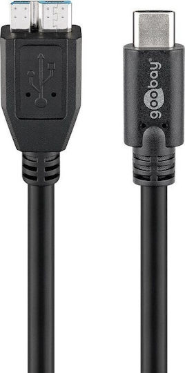 Goobay Usb Cable Usb-c Micro-b 0,6 M Black 67995
