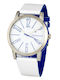 Pertegaz Men's Watch 42mm Battery with White Leather Strap