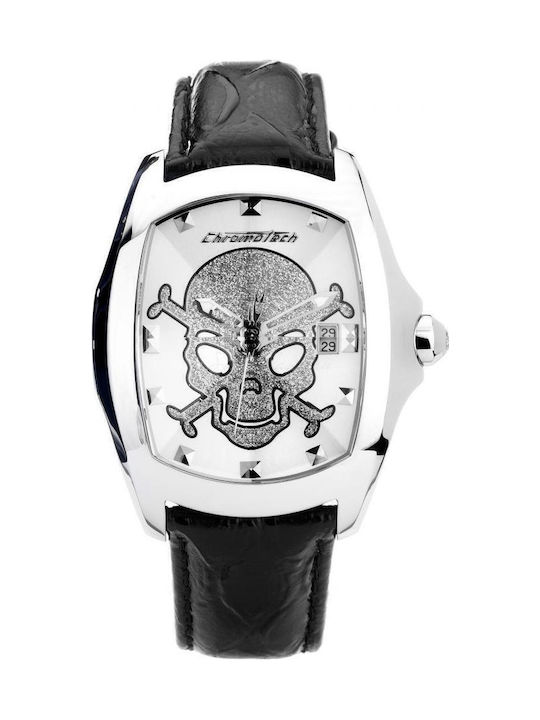 Chronotech Ceas Baterie Cu Curea Din Piele