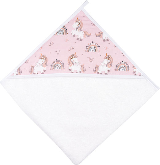 Bunny Bebe Baby-Badetuch mit Kapuze Unicorn Mehrfarbig 886-Monokeros