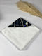 Velvet White Kapuzen Night Sky