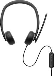 Dell WH3024 Auf dem Ohr Multimedia-Headsets mit Mikrofon und Verbindung USB-C in Schwarz Farbe