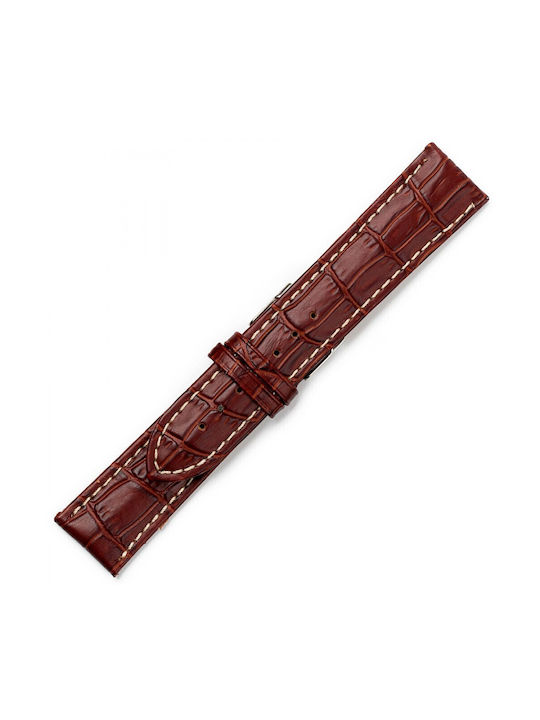 KOSTELO Leather Strap Brown 20mm