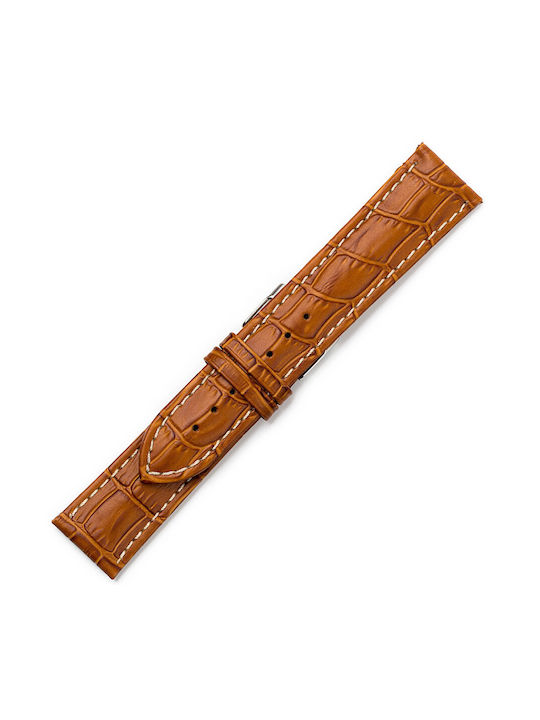 KOSTELO Leather Strap Brown 20mm