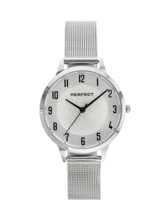 Perfect Watch with Silver Metal Bracelet