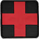 Medic Cross 5x5 Σήμα Pvc Μαύρο Κόκκινο