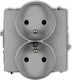 Karlik Power Socket Silver 1pcs