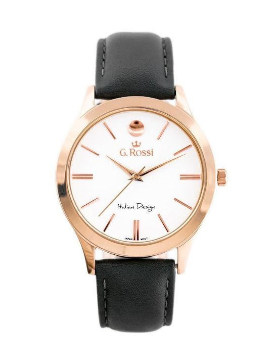 G.Rossi Watch with Gray Leather Strap