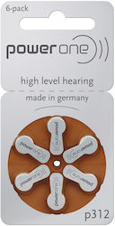 Power One BAT0272 Hearing Aid Batteries Size 312 Packaging 1.4V