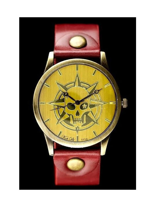 Inny Watch with Red Leather Strap