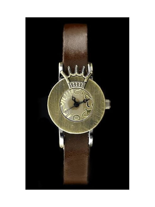 Inny Watch with Brown Leather Strap