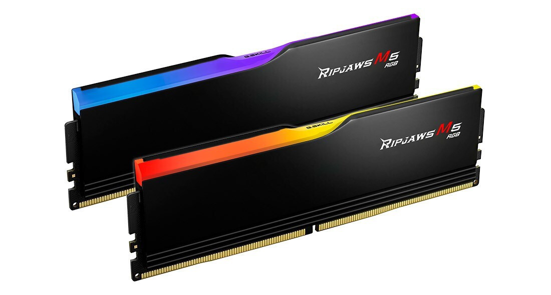 G.Skill Ripjaws M5 RGB 32GB DDR5 RAM με 2 Modules (2x16GB) και Ταχύτητα 6400 για Desktop