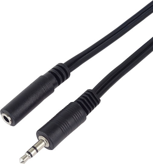 PremiumCord PremiumCord 3.5mm Jack Cable 5m 3.5mm Male to 3.5mm Female Black