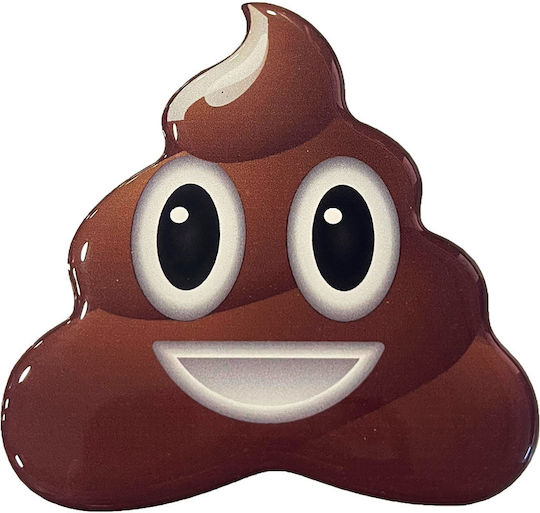 Maxxed Διακοσμητικό Αυτοκόλλητο Poop Emoji Καφέ