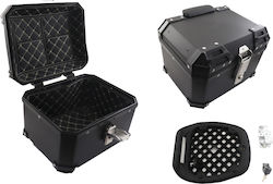 STR Motorcycle Top Case Black