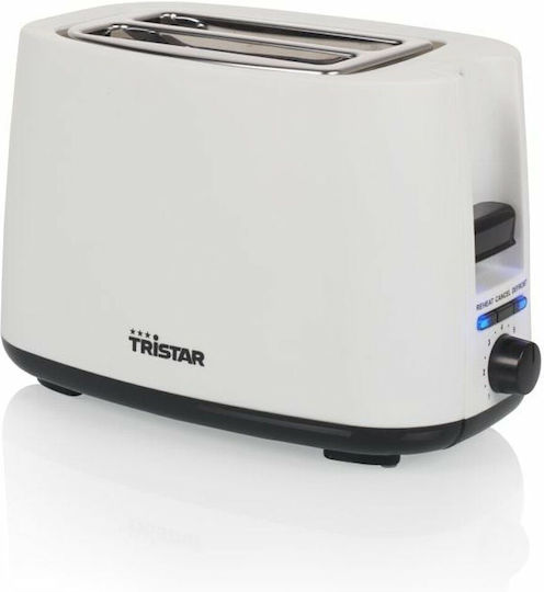 Tristar Prăjitor de pâine 2 sloturi 750W Alb