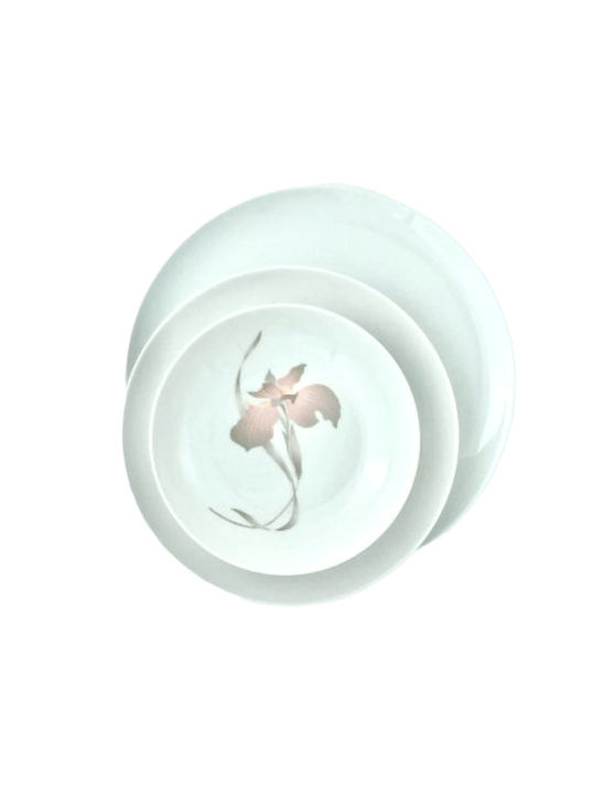 Lubiana Boss Coupe Orchid Pink Porcelain Dinnerware Set 40pcs
