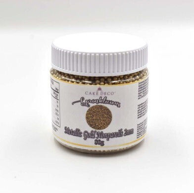 Gold Metallic Confetti 2mm 80g Sprinklicious