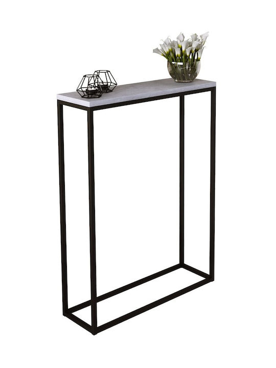 Peso Wooden Console Table Black L60xW20xH80cm