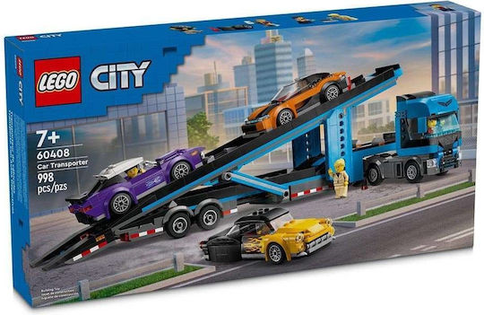 LEGO Lego-Stadt City Auto Transporter LKW Mit Sportwagen Für 7+ Jahre 998Stücke