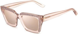Jimmy Choo Sonnenbrillen Rosa mit Kunststoff Gestell