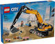 Lego City Yellow Construction Excavator for 8+ Years