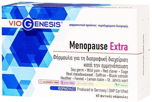 Viogenesis Menopause Extra Συμπλήρωμα για την Εμμηνόπαυση 60 φυτικές κάψουλες