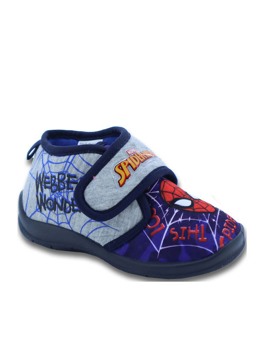 Disney Παντόφλες Μποτάκια Navy Μπλε Spiderman