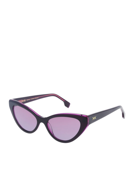 Invu Women's Sunglasses with Purple Plastic Fra...