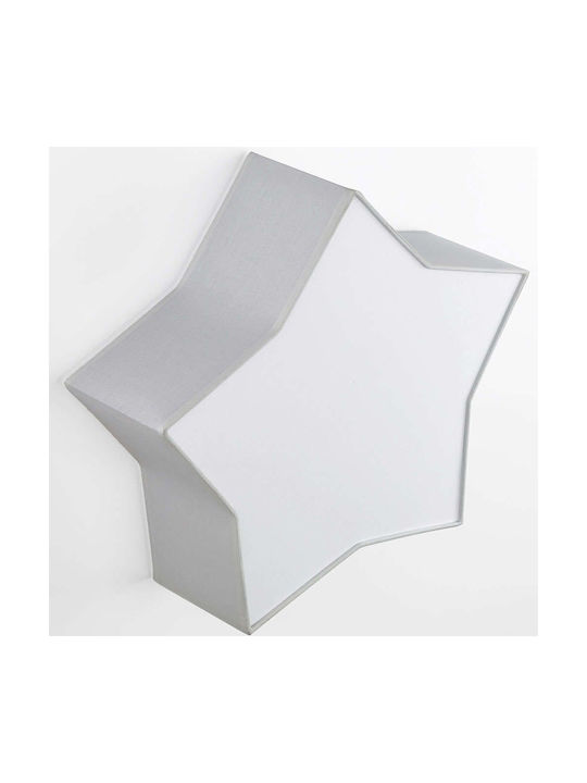 TK Lighting Μονόφωτο Παιδικό Φωτιστικό Πλαφονιέρα 15W με Υποδοχή E27 Γκρι 43cm