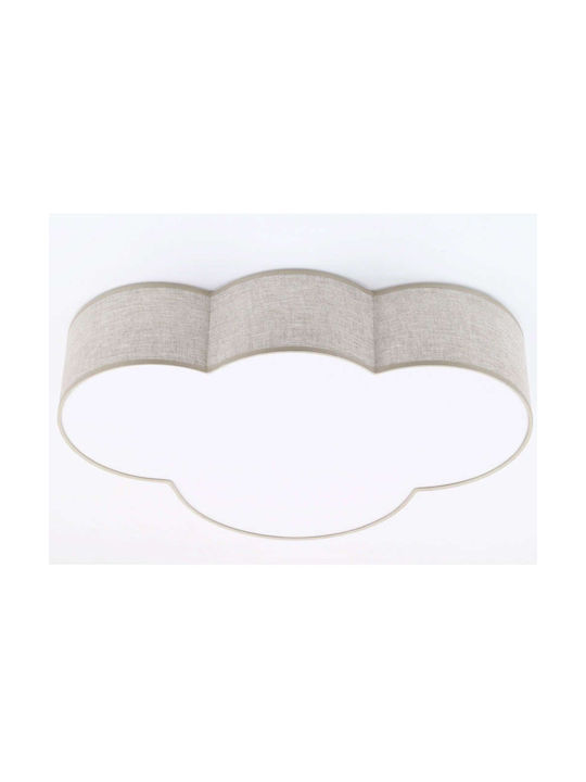 TK Lighting Kids Single Mount Ceiling Light E27 Cloud 15W 31cm
