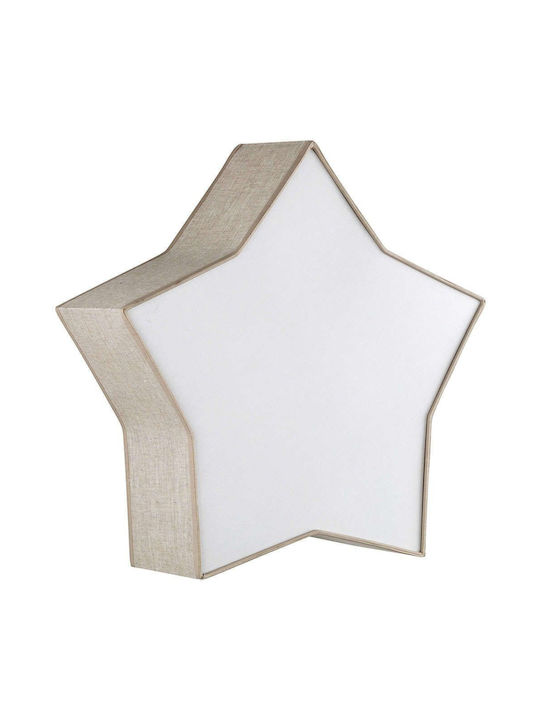TK Lighting Μονόφωτο Παιδικό Φωτιστικό Πλαφονιέρα 15W με Υποδοχή E27 Λευκή 43cm