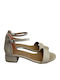 Sandalen Beige