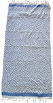 Karisma 610428 Πετσέτα Θαλάσσης 90×180 Λευκό Γαλάζιο Γαλάζιο