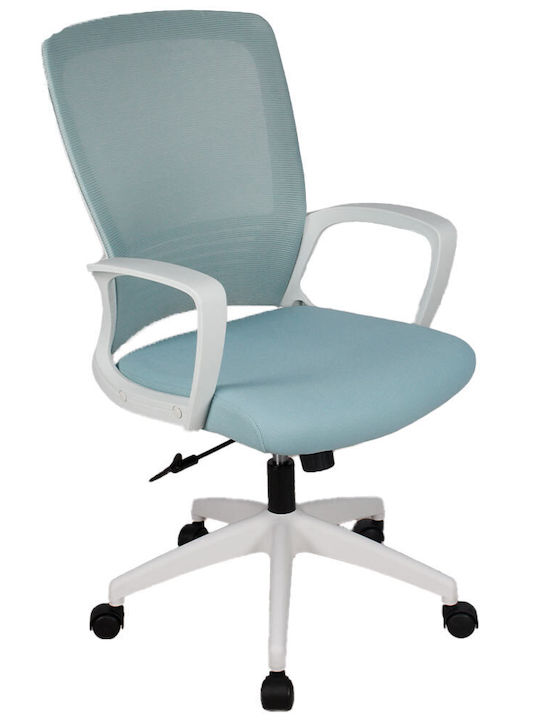 Καρέκλα Γραφείου με Ανάκλιση White/l.blue Rhea Lamtech Καρέκλα Γραφείου με Ανάκλιση White/l.blue Rhea Lamtech