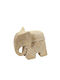 Elephant Figure L Polyresin Beige 23cm