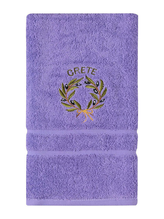 Silk Fashion Facecloth Corfu 50x100cm Purple