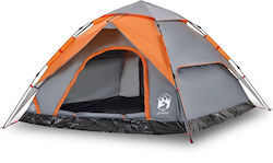 vidaXL Camping Tent Gray 3 Seasons