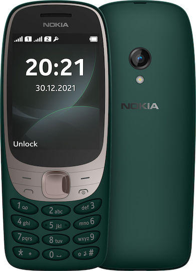 Nokia 6310 (2024) Dual SIM Telefon Mobil cu Butoane (Meniu în Limba Engleză) Verde