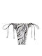 Bikini Slip με Κορδονάκια Μαύρο