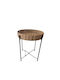 Round Side Table Beige L42xW42xH48cm