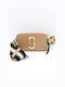 Snapshot Logo Leder Damen Tasche Crossbody Schwarz