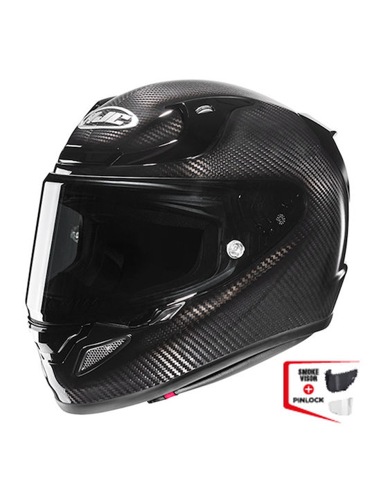 HJC Rpha 12 Full Face Helmet with Pinlock ECE 22.06 Solid Carbon