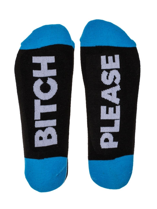 Out of the Blue Bring me coffee Solid Color Socks Black-blue