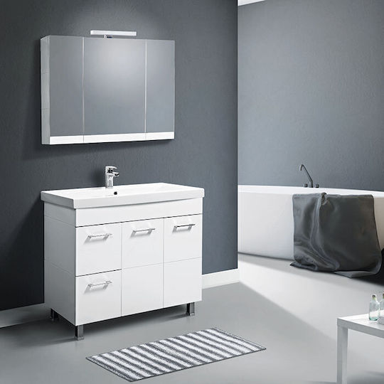 Mabo Καθρέπτης Μπάνιου Led από MDF 80x70cm